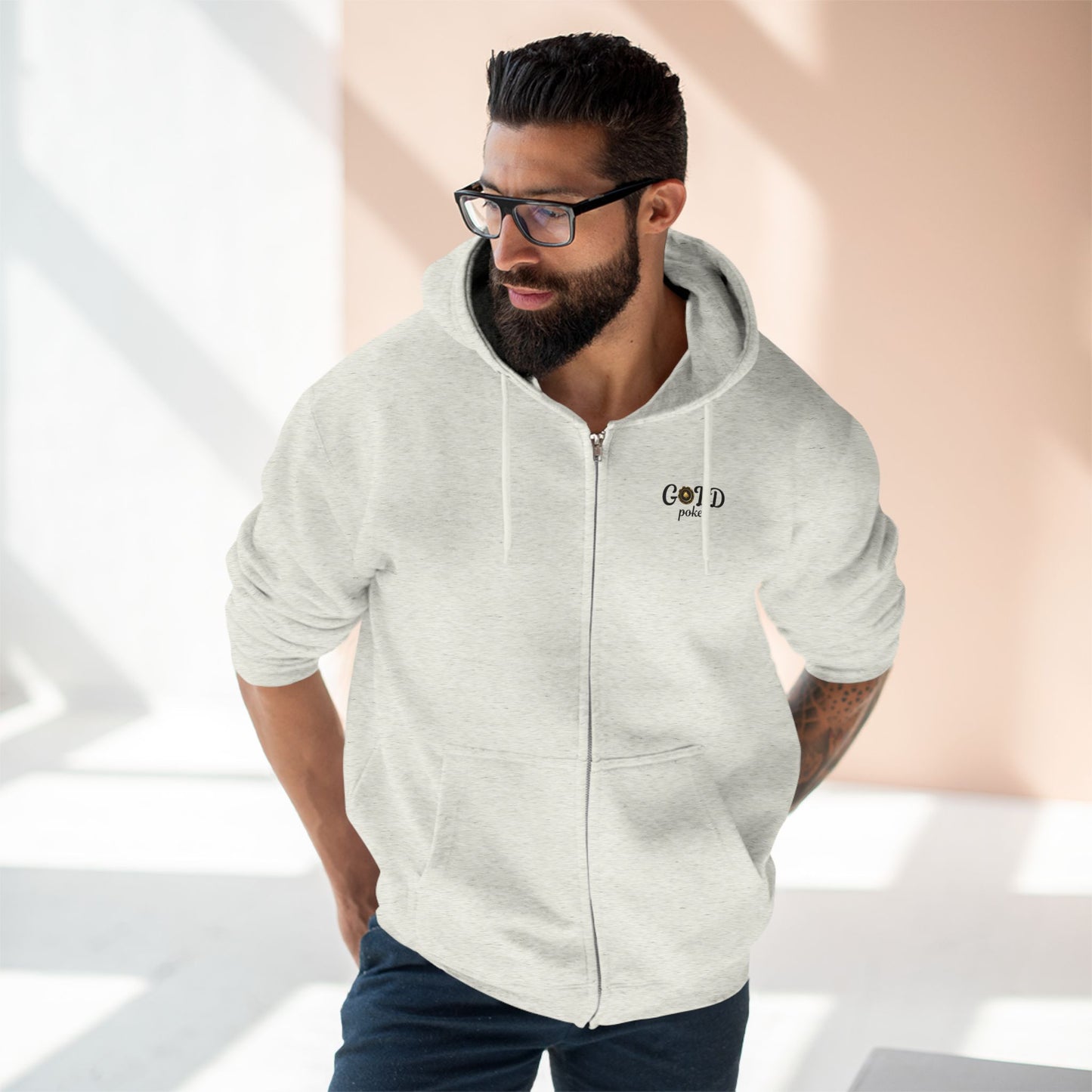 Gold Poker | Premium Zip-Up Sweater