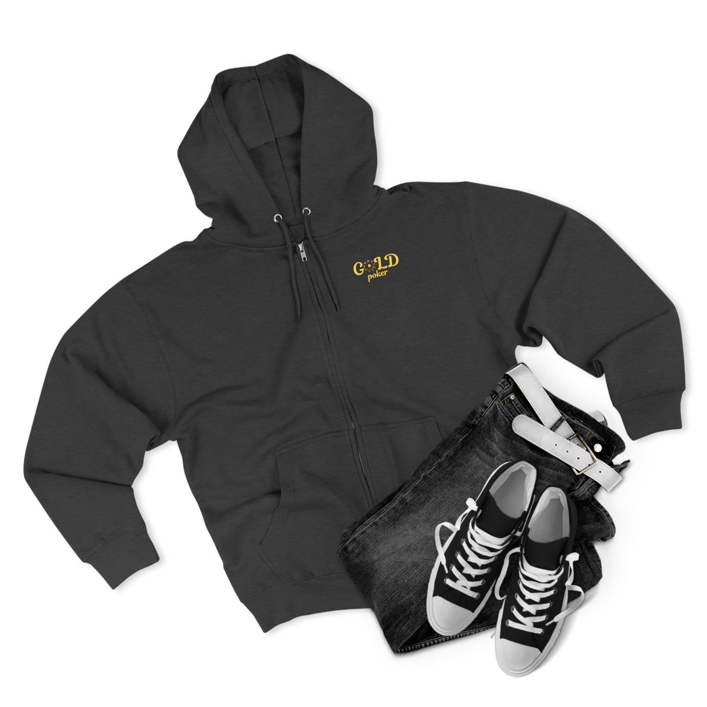 Gold Poker | Premium Zip-Up Sweater