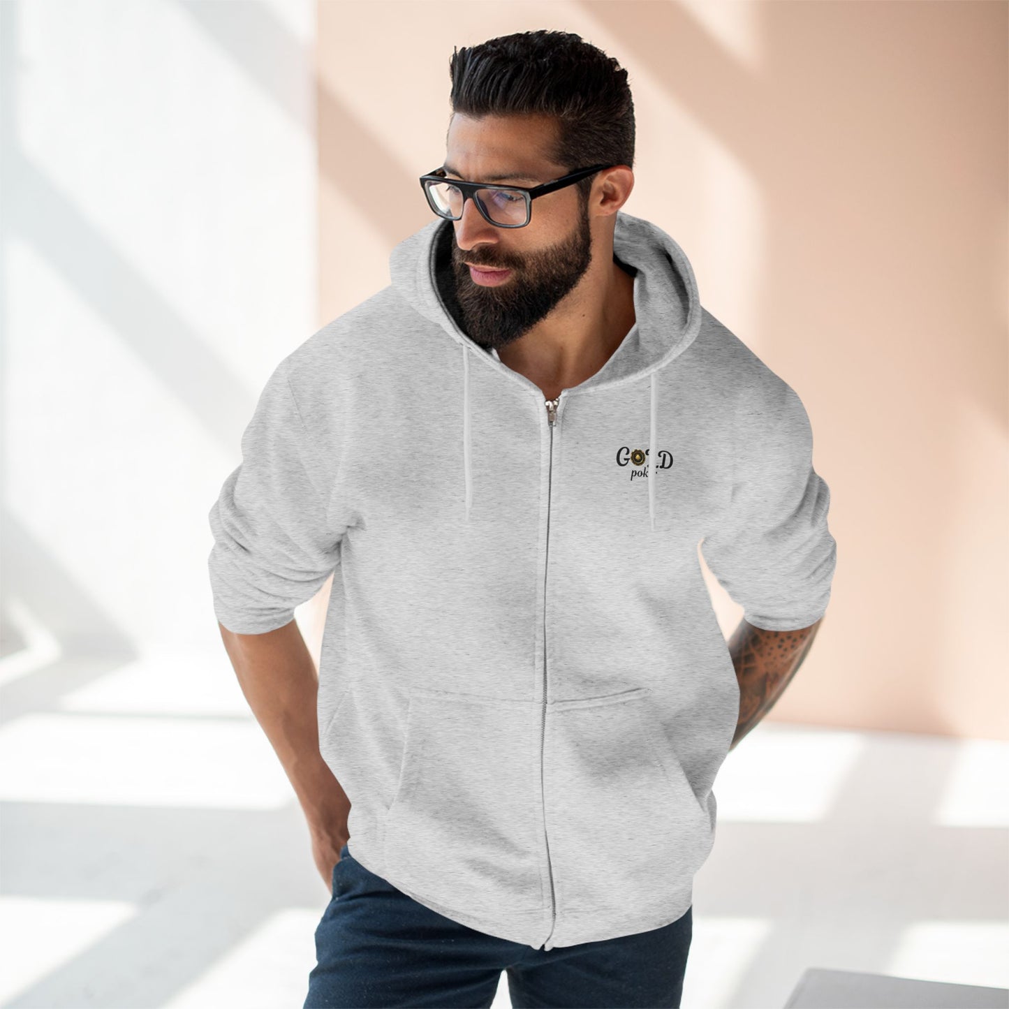 Gold Poker | Premium Zip-Up Sweater