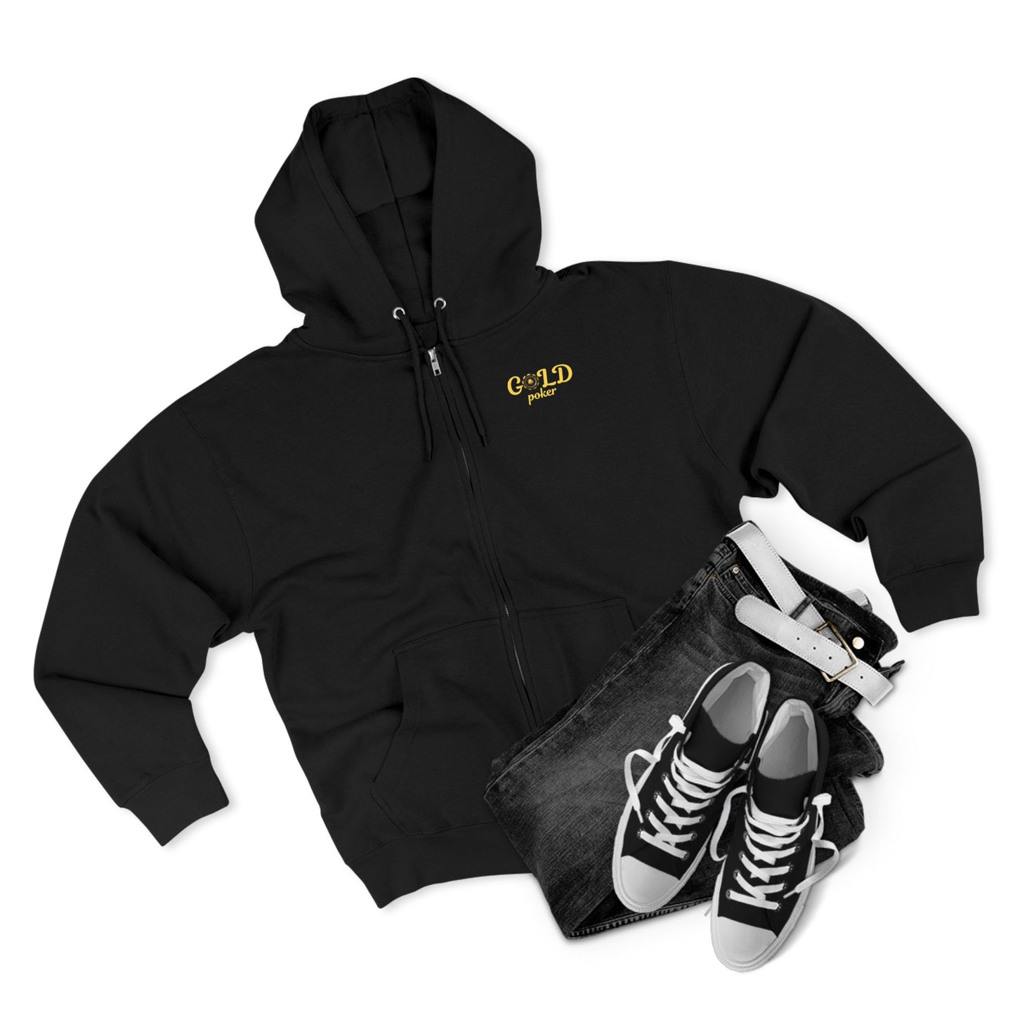 Gold Poker | Premium Zip-Up Sweater